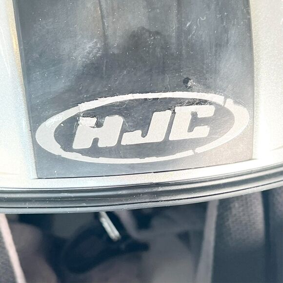 HJC IS-MAX BT Motorcycle Modular Helmet Silver Black Medium No Visor See DESC - Picture 9 of 13